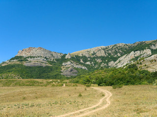 road to mountains