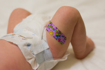 baby's first immunization shot