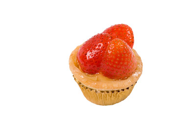 cupcake with strawberry