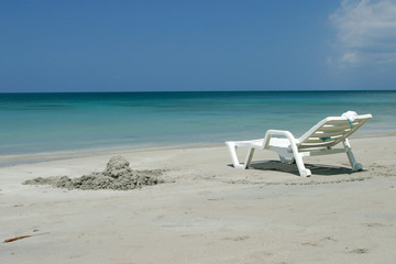 Fototapeta na wymiar beach chair