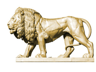 lion statue 3, gold