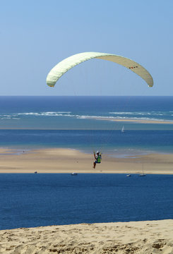 paragleiter an der dune de pilat