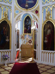 the gothic chapel in peterhof, alexandria.