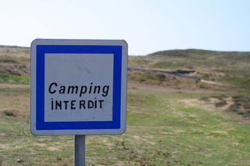 camping interdit