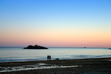 singing beach sunset
