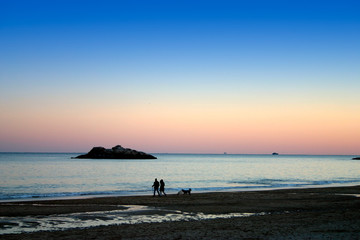 singing beach sunset