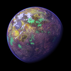 3d rendered planet 1