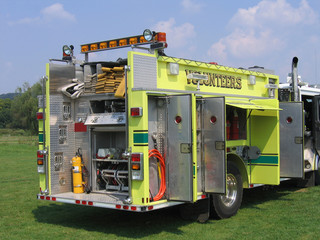 back of the fire engine