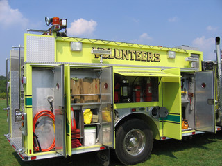 inside a fire engine