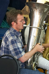 tuba player