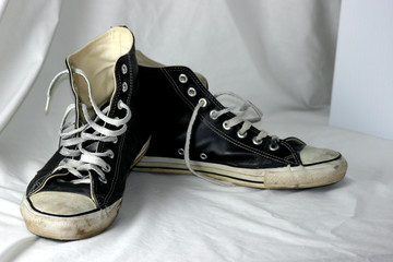 old basketball sneakers