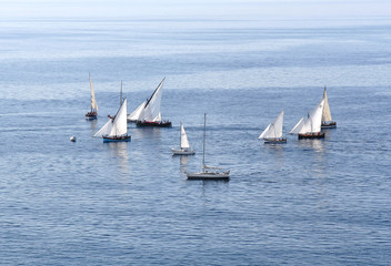 voiliers au départ
