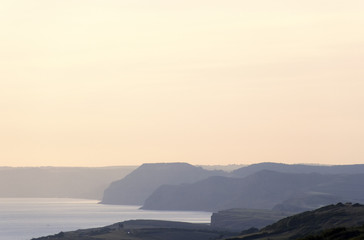 dorset coast near bridport dorset england