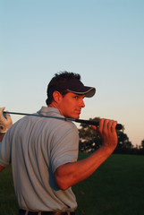 male golfer