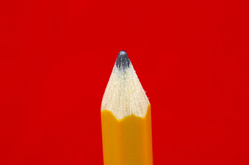wooden pencil tip closeup