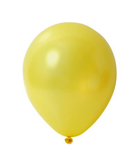 yellow balloon with path - 1395717