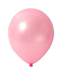 Deurstickers pink balloon on white with path © klikk