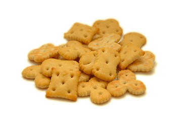 shaped cookies isolated on white