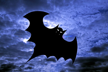 halloween - bat - obrazy, fototapety, plakaty