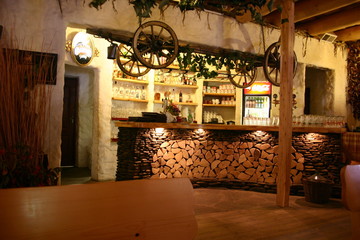 wooden bar