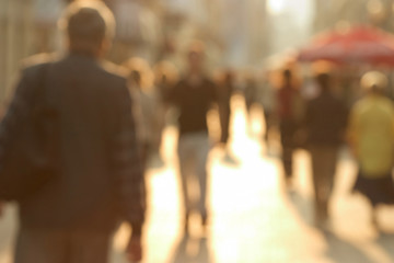 crowded street