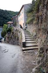 stairway in old village