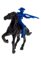 toy cowboy on horse