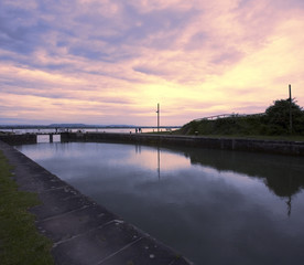 Fototapeta na wymiar gloucestershire estuary of the river severn lydney