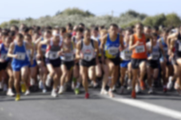 Obraz premium depart marathon