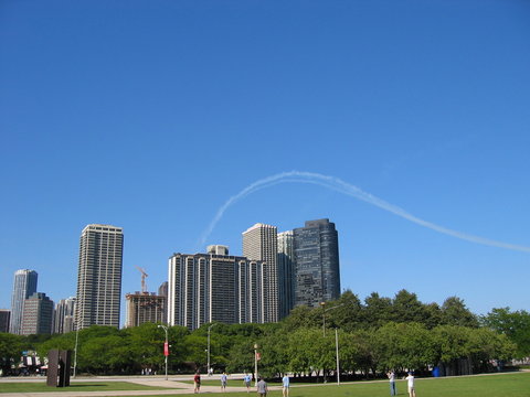 Jetstream Over Skyscrapers