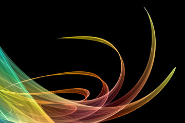 Naklejka premium fractal background