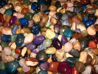 multi-colored stones