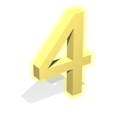 3d gold four