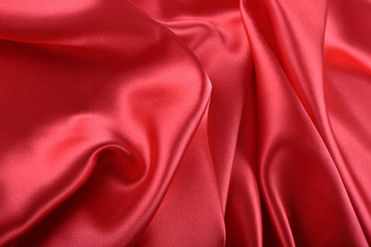 Red Silk Fabric