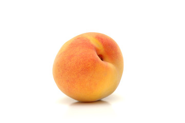 fresh peach isolated on white