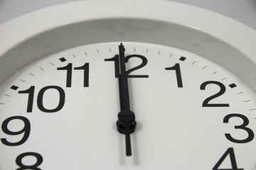 Obraz na płótnie Canvas midnight clock close up