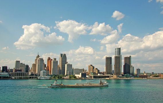 city skyline and waterfront daytime