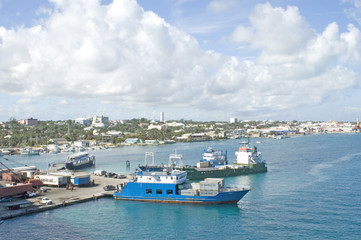 Fototapeta na wymiar Potters Cay, Nassau, Bahamy