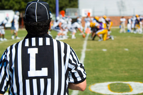 american football game official -referee