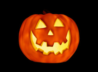 glowing pumpkin