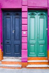 two doors and four colors