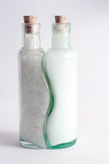 spa items- bath salt and creme