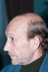Obraz premium man in blue jacket