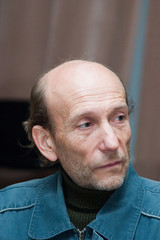 Obraz premium man in blue jacket