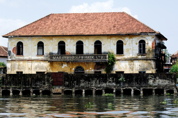 india, cochin: old portuguese architecture