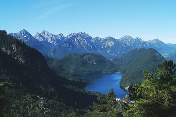 Fototapeta na wymiar Alpsee w Allgäu Alpy