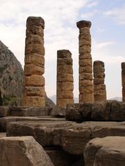 colonnes du temple d'apollon