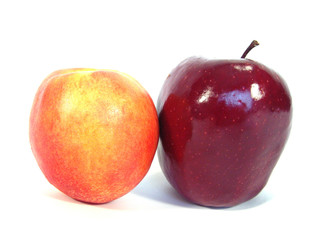 apple and peach