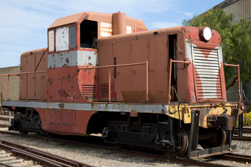derelict train