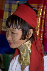 langhalsfrau in nordthailand